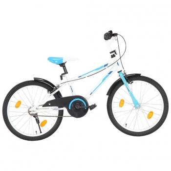 Bicicleta Para Niños 20 Pulgadas Azul Y Blanco Vidaxl