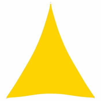 Toldo De Vela Triangular De Tela Oxford Amarillo 5x7x7 M Vidaxl