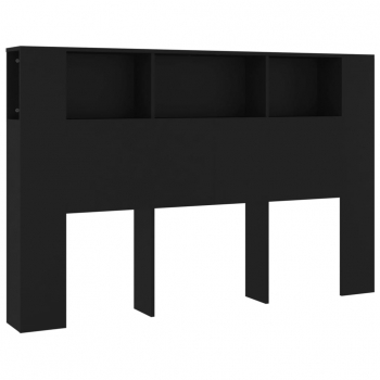 Mueble Cabecero Negro 160x18,5x104,5 Cm Vidaxl