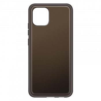 Carcasa Flexible De Silicona Transparente Original De Samsung Galaxy A03 - Negro