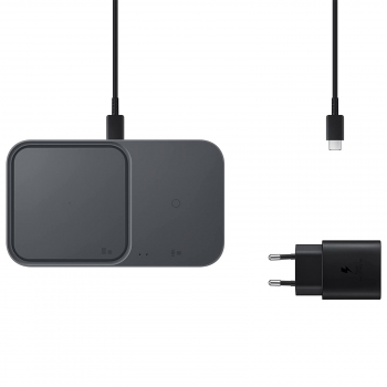 Caricabatterie Samsung Wireless Charger Duo Ep-p5400tbegeu Nero