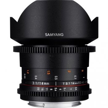 Lente Samyang 14mm T3.1 Nikon Vdslr Ed As If Umc