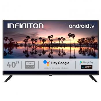 Infiniton Intv-40ma1300 - Televisor Smart Tv 40", Full Hd, Android Tv, Wifi, Bluetooth 5,  Hdmi 2.1, Usb, Control Por Voz, Chromecast, Google Play
