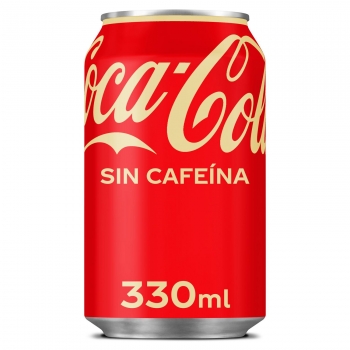 Coca Cola sin cafeína lata 33 cl.