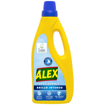 Cera incolora brillo intenso ecológico Alex 750 ml.