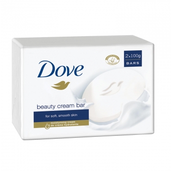 Jabón de manos en pastilla Original Dove pack de 2 unidades de 100 g.