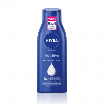 Body milk nutritivo para piel seca Nivea 400 ml.