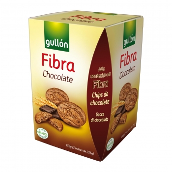 Galletas con chocolate Diet Fibra Gullón 450 g.
