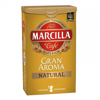 Café molido natural Gran Aroma Marcilla 250 g.