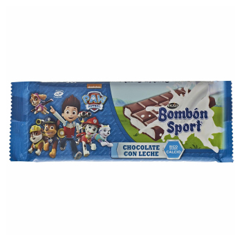 Chocolate con leche relleno de crema patrulla canina Lacasa sin gluten 125 g.