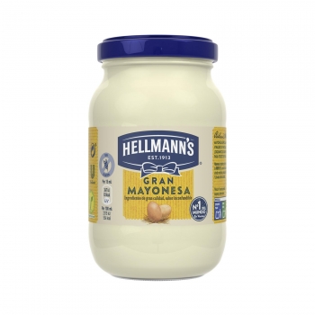 Mayonesa Hellmann's sin gluten tarro 225 ml.