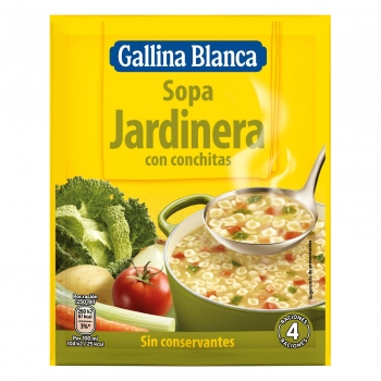 Sopa jardinera Gallina Blanca sin lactosa 71 g.