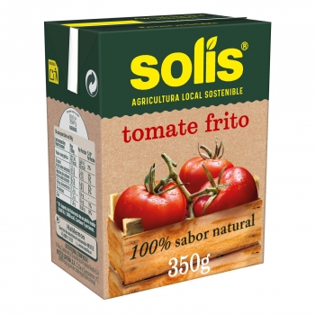 Tomate frito Solís sin gluten brik 350 g.