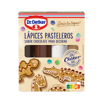 Lápices pasteleros sabor chocolate Dr. Oetker 76 g.