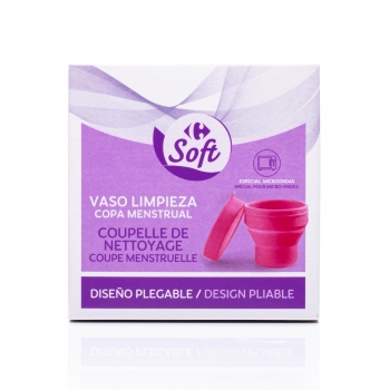 Vaso limpieza copa menstrual Carrefour Soft 1 ud.