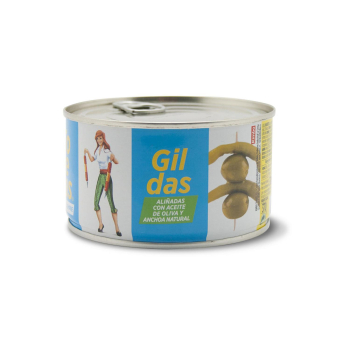Guilda aliñada con aceite de oliva y anchoa Kimbo 95 g.