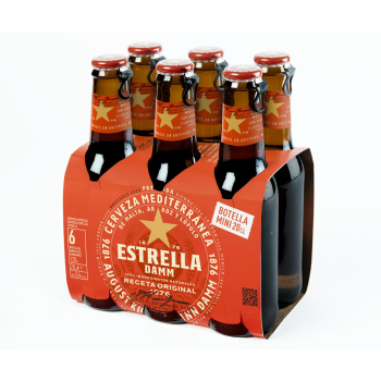 Cerveza Estrella Damm pack 6 botellas 20 cl. 6 x 20 cl
