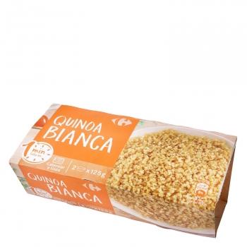 Quinoa blanca microondas Carrefour pack de 2 ud. de 125 g.