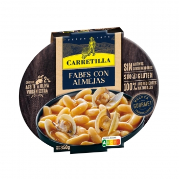 Fabes con almejas receta gourmet Carretilla sin gluten 350 g.
