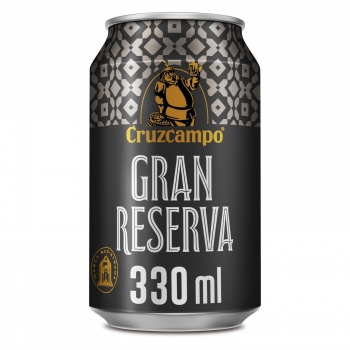 Cerveza Cruzcampo Gran Reserva malta lata 33 cl.