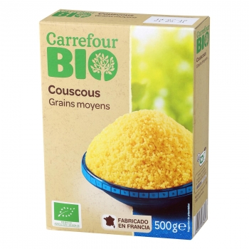 Cuscús grano mediano ecológico Carrefour Bio 500 g.