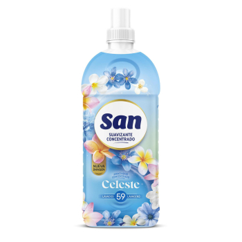 Suavizante concentrado celeste San 59 lavados.