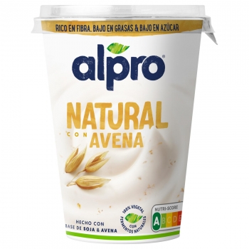 Preparado de soja natural con avena Alpro sin lactosa 400 g.