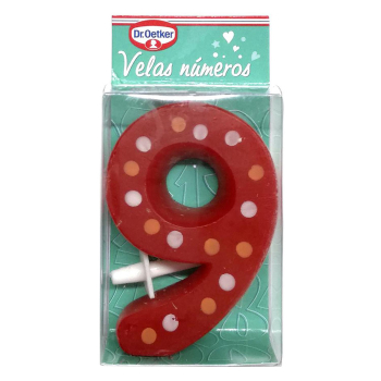 Vela número 9 Dr. Oetker 1 ud.