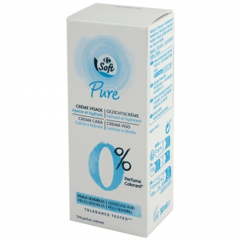 Crema de cara Carrefour Soft Pure 50 ml.