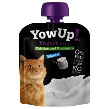 Pouch Yogurt Sabor Natural para Gato Adulto Yow Up! 85 g