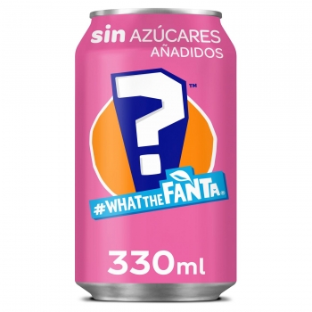 Fanta What The Fanta sin azúcares añadidos lata 33 cl.