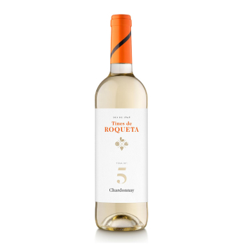 Vino blanco joven chardonnay Ramón Roqueta D.O. Cataluña 75 cl.