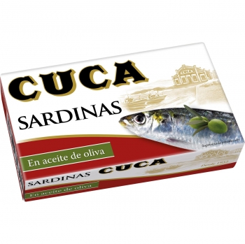 Sardinas en aceite de oliva Cuca 120 g.