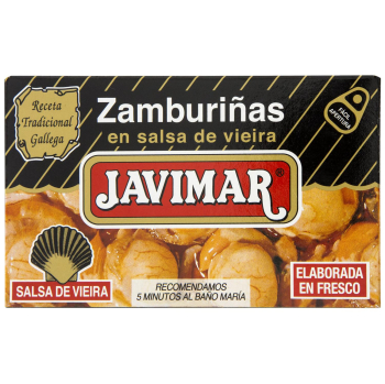 Zamburiñas en salsa de vieira Javimar 60 g.