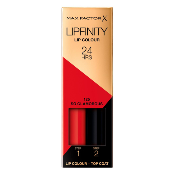 Barra de labios líquida permanente 24h nº 125 So Glamourous LipFinity Max Factor 1 ud.