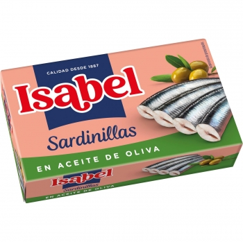 Sardinillas en aceite de oliva Isabel 81 g.
