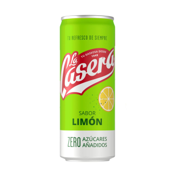 La Caseta de limón zero azucares añadidos lata 33 cl.