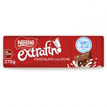 Chocolate con leche Nestlé Extrafino sin gluten 270 g.