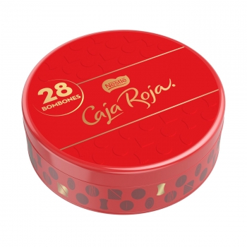 Bombones surtidos de chocolate Nestlé Caja Roja lata 250 g.