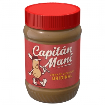Crema de cacahuete suave Capitán Maní sin gluten y sin lactosa 510 g.