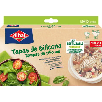 Tapas de Silicona Albal X2 15 + 20 cm