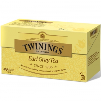 Té negro en bolsitas Earl Grey Tea Twinings 25 ud.