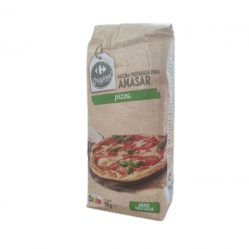 Harina especial amasar pizza Original Carreofur 1 kg.