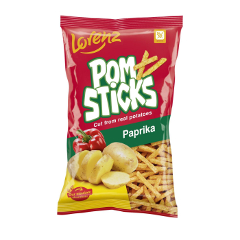 Patatas paja sabor paprika Lorenz sin gluten 100 g.