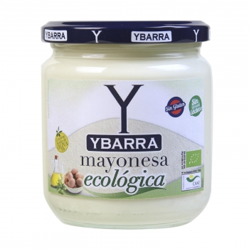 Mayonesa ecológica Ybarra sin gluten y sin lactosa tarro 300 ml
