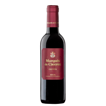 Vino tinto crianza tempranillo Marqués de Cáceres D.O.Ca. Rioja 37,5 cl.