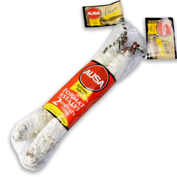 Duplo fuet loncheado sin pimienta Ausa 2x180g, 360 g