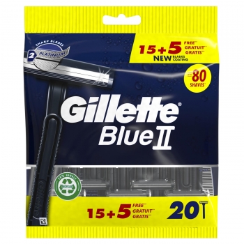 Maquinillas desechable para hombre Blue II Gillette 15 ud.