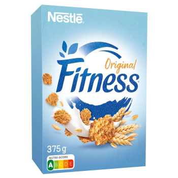 Cereales de trigo integral, avena integral y arroz tostados Fitness Original Nestlé 375 g.