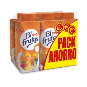 Zumo tropical Original Bifrutas pack de 6 briks de 33 cl.